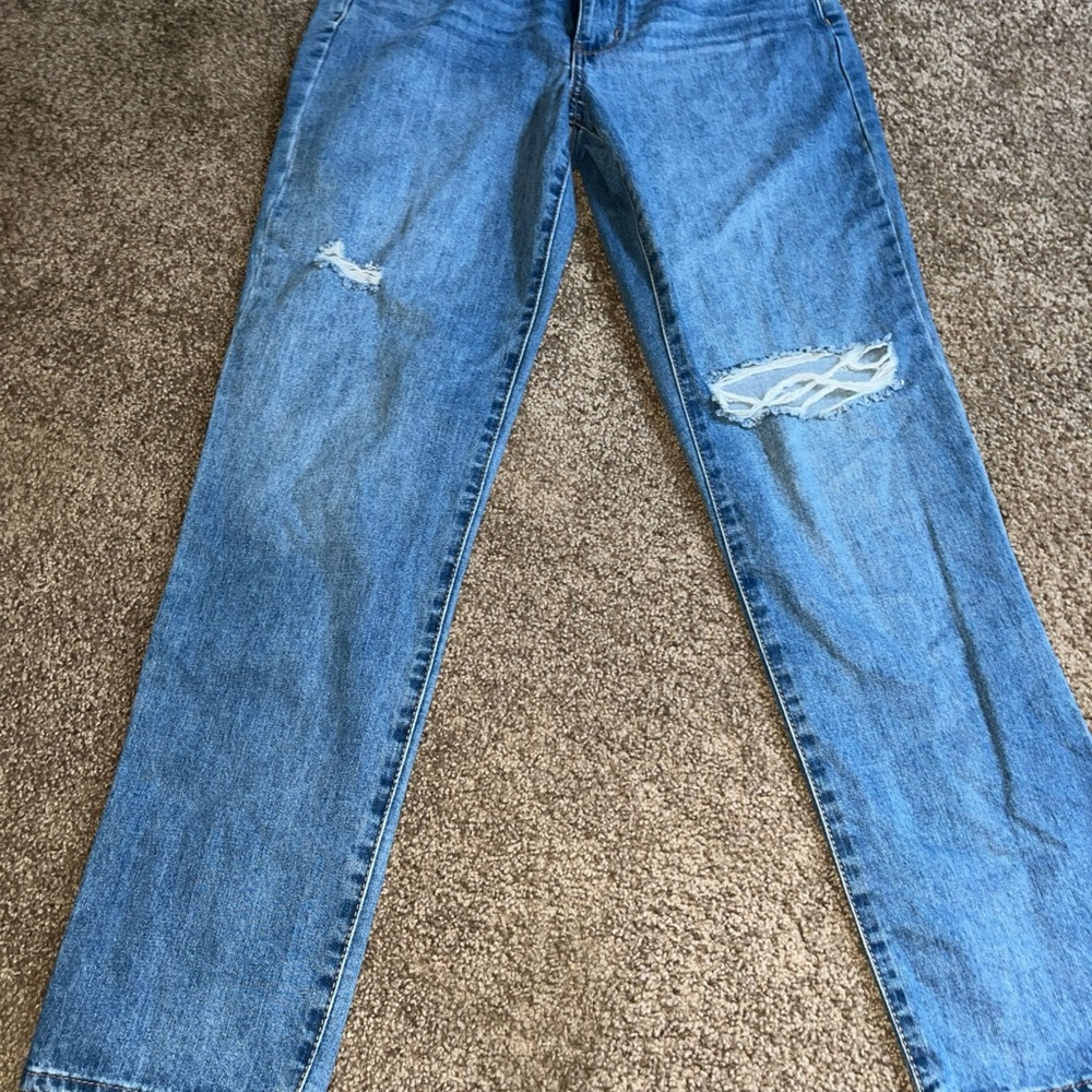 Rewash High Rise Distressed Blue Jeans 28x 28